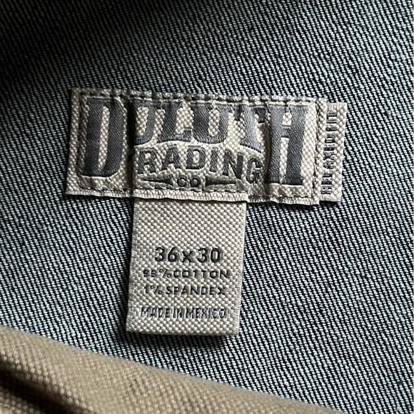 NWOT Duluth Trading Flex Ballroom Jeans Straight Leg Dark Wash Men's size 36x30 - Picture 2 of 10